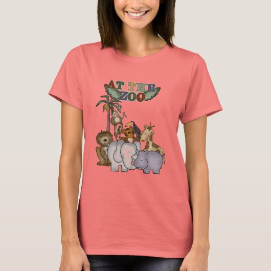 動物園のTシャツおよびギフトの動物 Tシャツ (正面)