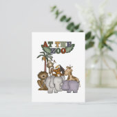 動物園のTシャツとギフト ポストカード (スタンド正面)