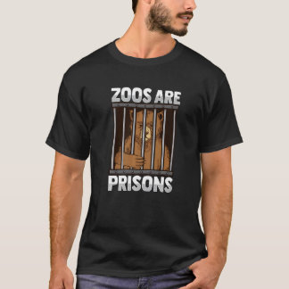 動物園は監獄 反動物園活動家のためのデザイン Pr Tシャツ