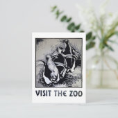 動物園へ – WPAポスター –  ポストカード (スタンド正面)