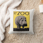動物園を訪れる クッション (ブランケット)