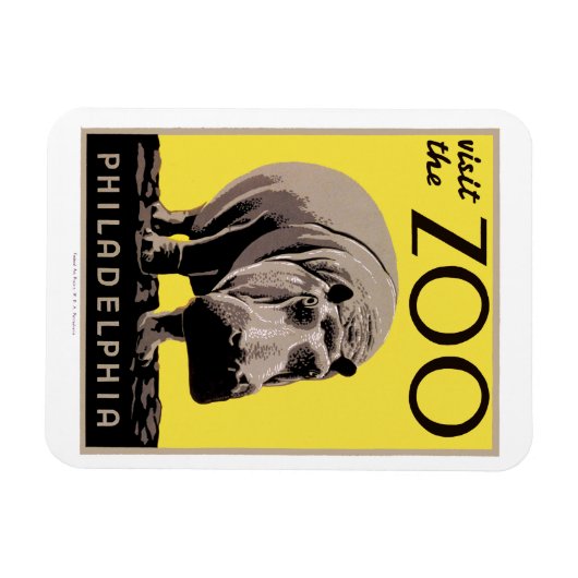 動物園を訪れる マグネット (横)