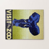 動物園を訪れる – Elephant - WPAヴィンテージポスター ジグソーパズル (横)