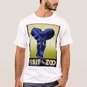 動物園を訪れる – Elephant - WPAヴィンテージポスター Tシャツ (正面)