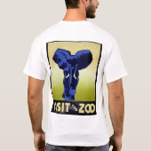 動物園を訪れる – Elephant - WPAヴィンテージポスター Tシャツ (裏面)