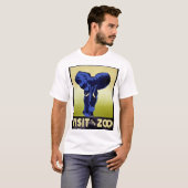 動物園を訪れる – Elephant - WPAヴィンテージポスター Tシャツ (正面フル)