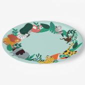 動物園カラフル動物 ペーパープレート (アングル)