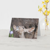 動物園カード、誕生日、私は私が精神を言わないことを約束します カード (黄色い花)