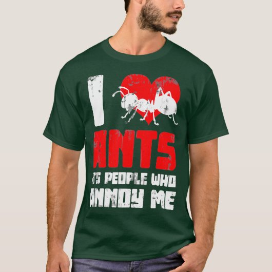 動物園キーパーアリ保のホビーギフトアイディアアリ Tシャツ (正面)