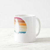 動物園キーパーギフトアイディア南極動物レトロ彭宮 コーヒーマグカップ (正面右)