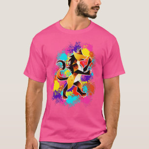 動物園キーパーギフトサファリ動物アフリカハイエナ Tシャツ