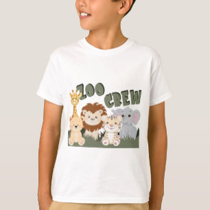動物園クルーのキッズ動物Tシャツ Tシャツ