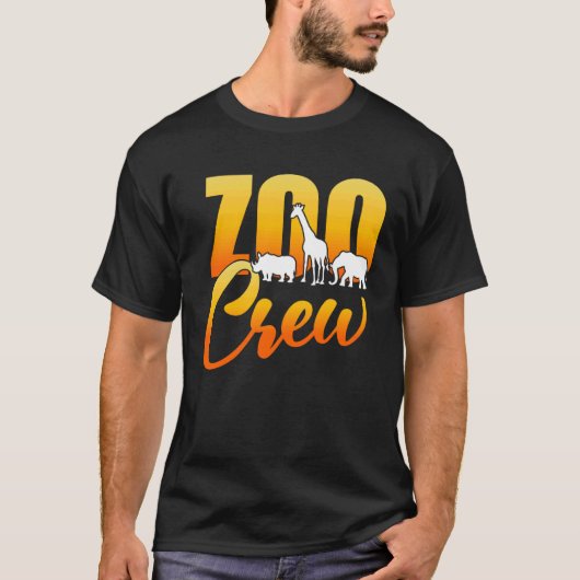 動物園クルーの動物パーク動物園 Tシャツ (正面)