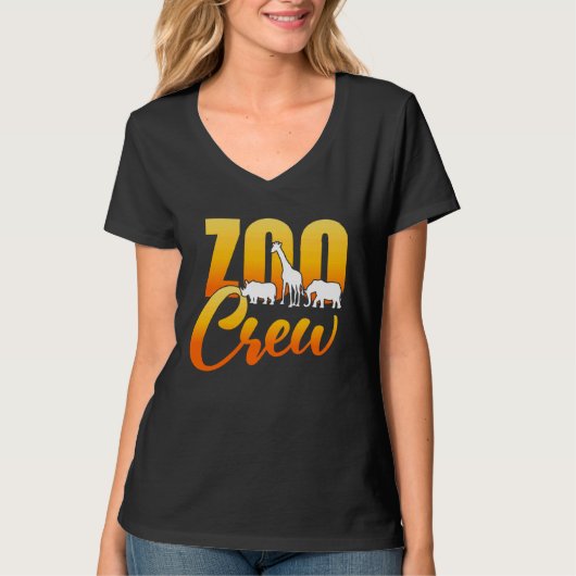 動物園クルーの動物パーク動物園 Tシャツ (正面)