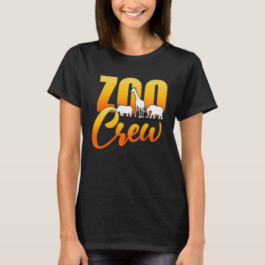 動物園クルーの動物パーク動物園 Tシャツ (正面)
