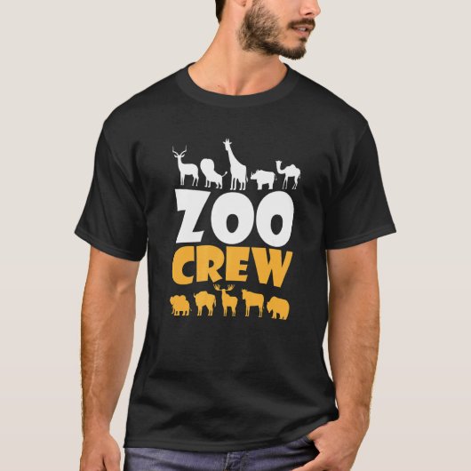 動物園クルーSafari動物野生動物飼育員ゾオロギー Tシャツ (正面)