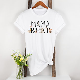 動物園サファリ保育園の動物 マタニティママベア Tシャツ