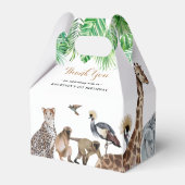 動物園サファリ動物ありがとう フェイバーボックス (裏面サイド)
