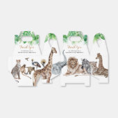 動物園サファリ動物ありがとう フェイバーボックス (折り畳みなし)