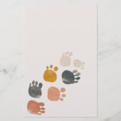 動物園サファリ動物ベビシャワードローベビーゲーム チラシ (裏面)