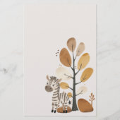 動物園サファリ動物ベビーシャワースキャッタゴリゲーム チラシ (裏面)