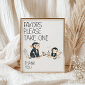 動物園サファリ子供部屋動物ベビーシャワーの好意 ポスター