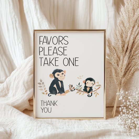 動物園サファリ子供部屋動物ベビーシャワーの好意 ポスター