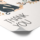 動物園サファリ子供部屋動物ベビーシャワーの好意 ポスター (角)