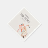 動物園サファリ子供部屋動物ベビーシャワーナプキン スタンダードカクテルナプキン (角)