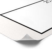 動物園サファリ子供部屋動物ベビーシャワー推定日 ポスター (角)