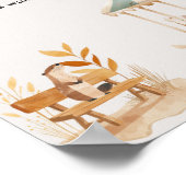 動物園サファリ子供部屋動物ベビーシャワー推測ゲーム ポスター (角)