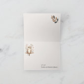 動物園サファリ子供部屋動物ベビーシャワー サンキューカード (内部)