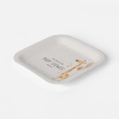 動物園サファリ子供部屋動物ベビーシャワー ペーパープレート (傾斜あり)