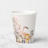 動物園サファリ子供部屋動物ベビーシャワー 紙コップ (裏面)