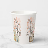 動物園サファリ子供部屋動物ベビーシャワー 紙コップ (左)