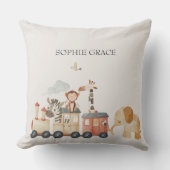 動物園サファリ子供部屋動物ベビー クッション (正面)