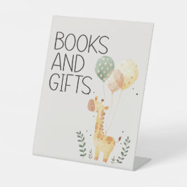 動物園サファリ子供部屋動物赤ちゃんシャワーブギフト 台座サイン