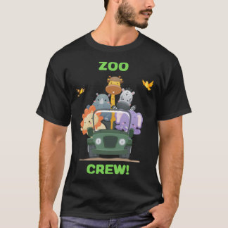 動物園デー&キュートな動物園クルー Tシャツ
