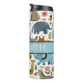 動物園パーソナライズされた動物がタンブラーを飲む タンブラー (回転右)