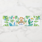 動物園パーティーボトルラベル、サル ペットボトルラベル (シングルラベル)