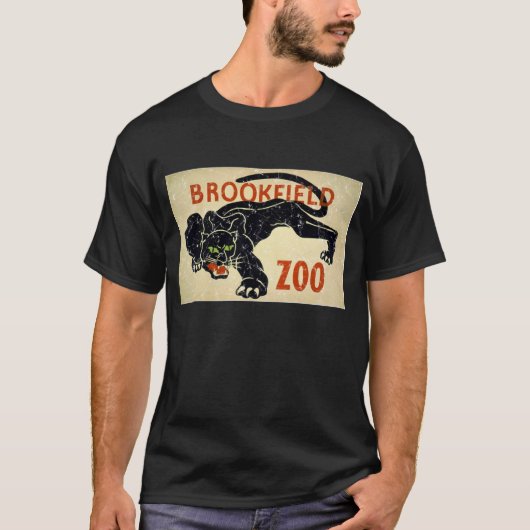 動物園ヒョウ動揺してなBrookfield Tシャツ (正面)