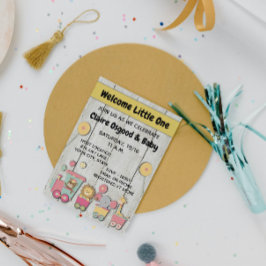 動物園ベビーシャワー招待状 招待状