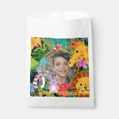 動物園ワイルドアニマルジャングルサファリ子供の誕生日 フェイバーバッグ (正面)