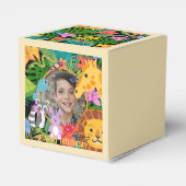 動物園ワイルドアニマルジャングルサファリ子供の誕生日 フェイバーボックス (裏面サイド)