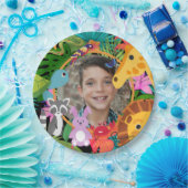 動物園ワイルドアニマルジャングルサファリ子供の誕生日 ペーパープレート (パーティー)