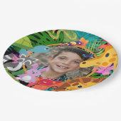 動物園ワイルドアニマルジャングルサファリ子供の誕生日 ペーパープレート (アングル)