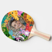 動物園ワイルドアニマルジャングルサファリ子供の誕生日 卓球ラケット (横)