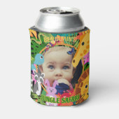 動物園ワイルドアニマルジャングルサファリ子供の誕生日 缶クーラー (缶裏面)