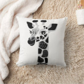 動物園動物の白黒キリンの装飾用クッション クッション (ブランケット)
