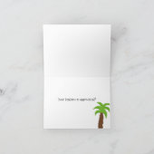 動物園動物は感謝していしています サンキューカード (内部)